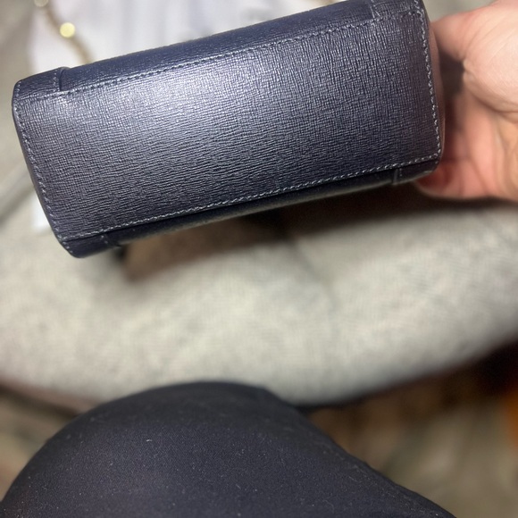 XSOLDX Furla Black Leather Mini Crossbody Bag W/ dust bag - Picture 5 of 11